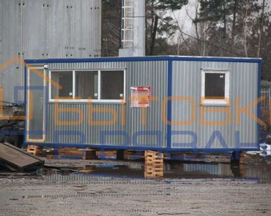 фото Большой пост охраны с помещением для сна, 6.7х2.4х2.4м