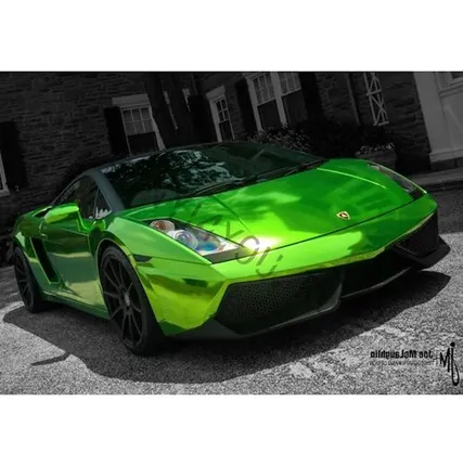 Фото №0 Пленка Зеленый хром Nippon Star Metal 0,92