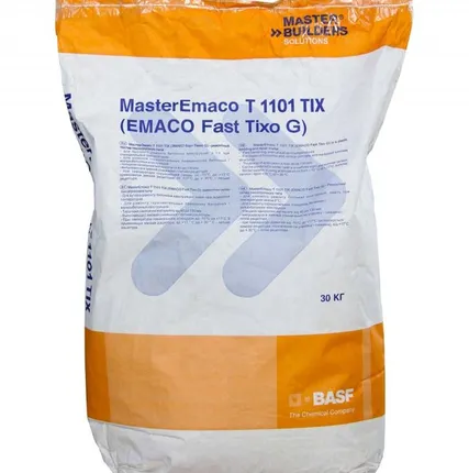 Фото №0 Быстротвердеющая ремонтная смесь для бетона MasterEmaco® T 1101 TIX,30 КГ