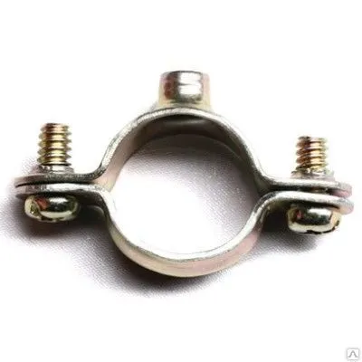 Фото №0 Хомут стальной с внутренней резьбой М6, д.25 - 26мм