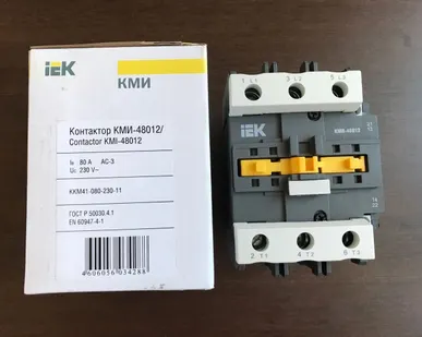 фото Контактор КМИ-48012 80А 230В/АС3 1НО;1НЗ ИЭК