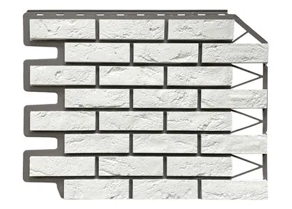 Фото №0 Фасадные панели FINEBER КИРПИЧ БАВАРСКИЙ (Белый)