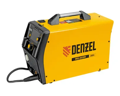 фото Аппарат инвертор. полуавтомат. cварки IMIG-205SDR, 200 А, ПВ 60%, катушка 5 кг Denzel