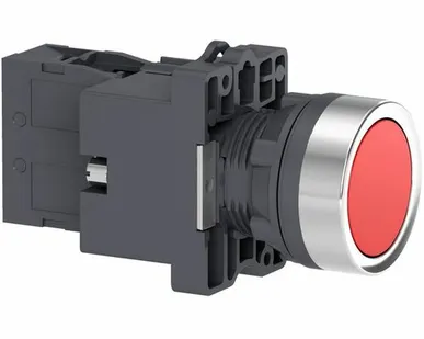фото Кнопка красная с подсветкой СLED, d22мм, 220В, 1НЗ, X...