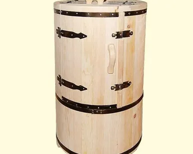 фото Кедровая фитобочка "Профессиональная Круглая"