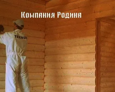 фото Шлифовка срубов