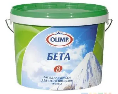 фото Краска латексная для стен и потолков "БЕТА" "Олимп" 10л