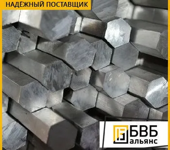 фото Шестигранник стальной 12 мм ХН77ТЮР (ЭИ437Б)