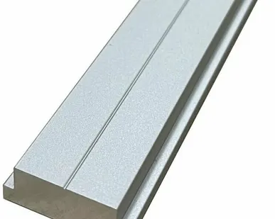 фото Профиль ползуна алюминиевый Т-образный 19 мм, анод, серебро матовое, 0,5 м