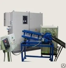 фото Установка индукционная нагревательная с роторным механизмом подачи