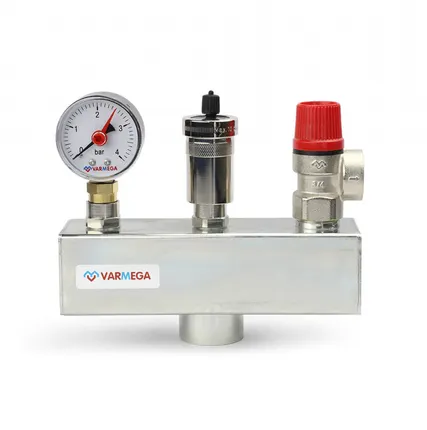 Фото №0 Группа безопасности котла Varmega VM16302, 1" ВР сталь, до 100 кВт