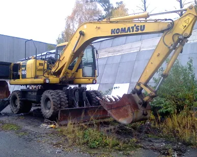 фото Экскаватор колесный Komatsu PW160-7H, ковш 0,8 куба, 2006 г.в., 7000 м.ч. р