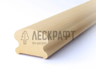 фото Поручень классический 40 * 60 * 3000 мм сорт Экстра, сращ сосна Арелан