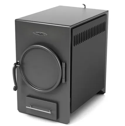 Фото №0 Печь отопительная ТМФ Нормаль-2 антрацит труба сзади