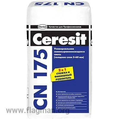 Фото №0 Универсальная самовыравнивающаяся смесь Церезит CN-175/25 кг