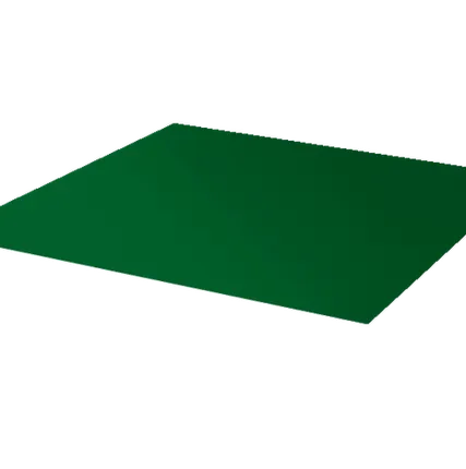 Фото №0 Лист с полимерным покрытием 0,45 мм пэ в пленке ral6005 зеленый мох