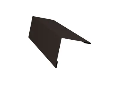 фото Планка завершающая 50х50 жалюзи Milan 0,5 Atlas с пленкой RR 32 темно-коричневый