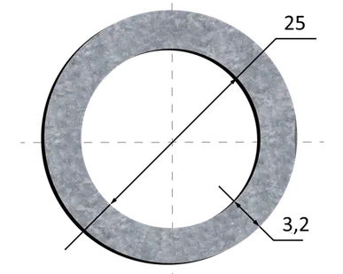 фото Труба оцинкованная Ду 25х3,2
