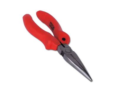 фото Тонкогубцы 180мм, красная ручка SANTOOL