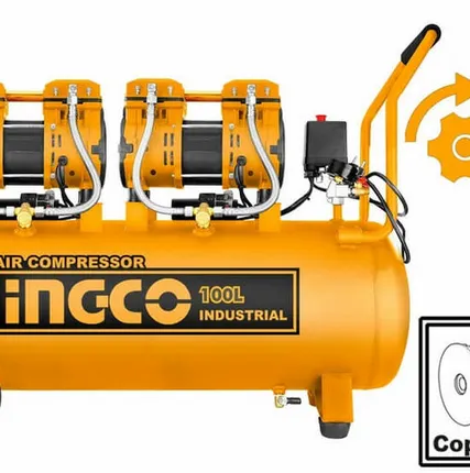 Фото №0 Компрессор безмасляный NGCO INDUSTRIAL 100 л ACS2241001