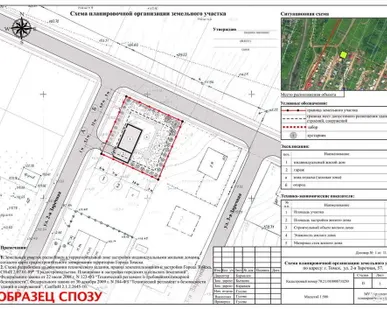 фото Схема планировки земельного участка