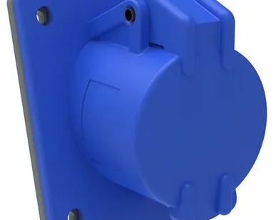 фото Розетка силовая 1-ф., 16А, 220В, IP44 (3-п, встр.) MA...