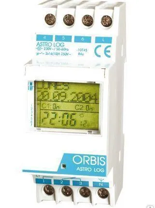 Фото №0 Таймер астрономический ASTRO 16А 250В IP20 с батарей ORBIS