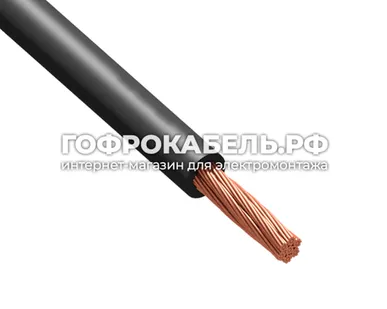 фото Провод ПуГВнг(А)-LS, РЭК-Prysmian, 1х2,5мм² ГОСТ, чёрный