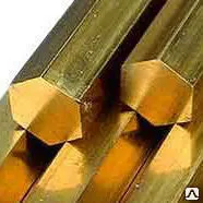 Фото №0 Шестигранник бронзовый 30 мм БрАМц9-2, БрБ2, БрАЖ9-4