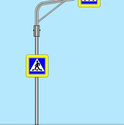 Фото №0 Опоры для дорожных знаков