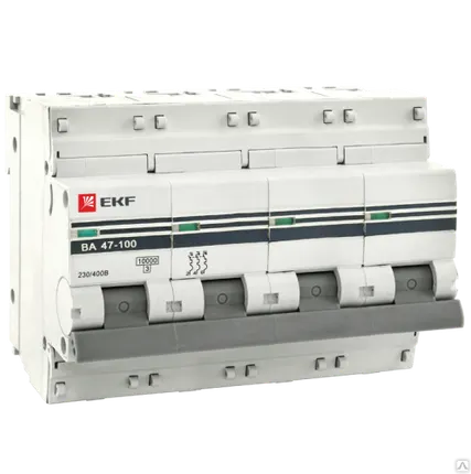 Фото №0 ВА 47-100, 4P 10А (C) 10kA EKF PROxima