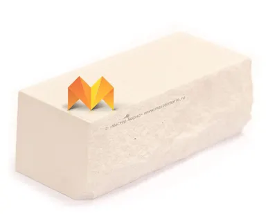 фото Кирпич Simat Неокрашенный рустированный полнотелый утолщенный М-175 (Ложковый)