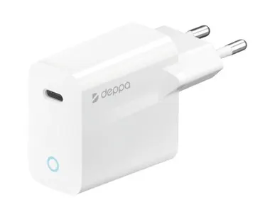 фото Сетевое зарядное устройство Deppa 20W USB-C 11424 White