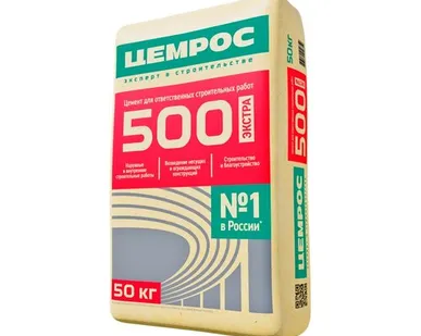 фото Цемент Цемрос M500 ЦЕМ I 42.5 Н 50 кг