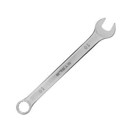 Фото №0 Ключ комбинированный, 7 мм, CrV, матовый хром, STELS, 1 шт