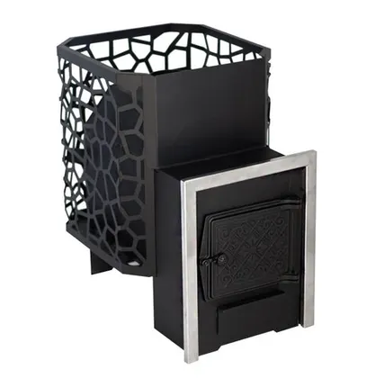 Фото №0 Печь для бани Сталь-Мастер Рада 4 14М дверка стальная антрацит дровяная сетка