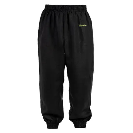 Фото №1 Комплект Банщика WoodSon чёрный лен с цветной полосой (рубашка, брюки, р. 46-48, арт. WKB1)