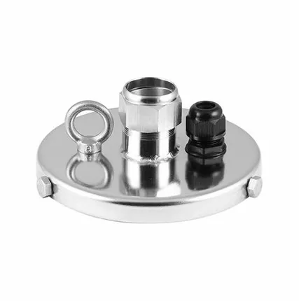 Фото №0 Оголовок для скажины НЕРЖ. 125-140мм. для трубы ПНД 40мм. JEMIX