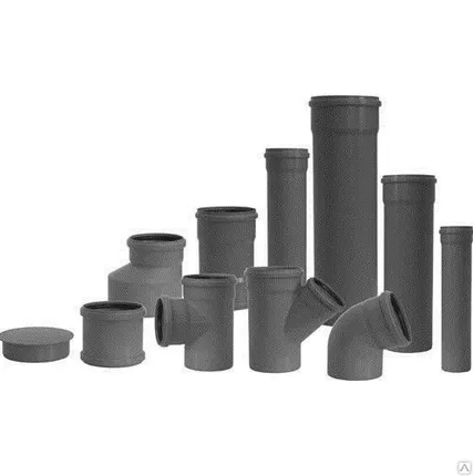 Фото №0 Система канализации из чугунных полиэтиленовых труб и труб ПВХ ПЭ 80 100