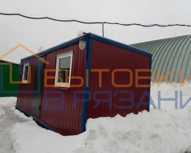 фото Блок-контейнер БК-04 Офис, цвет красное вино RAL3005, 6.0х2.4х2.4м