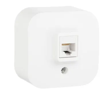 фото Розетка информационная 1-м ОП Quteo RJ45 CAT.5E UTP бел. Leg 782224
