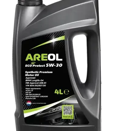 Фото №0 Моторное масло AREOL ECO Protect 5W30AR019 5W-30 синтетическое 4 л