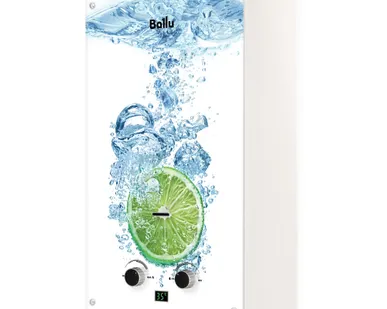 фото Колонка газовая Ballu GWH 10 Fiery Glass Lime