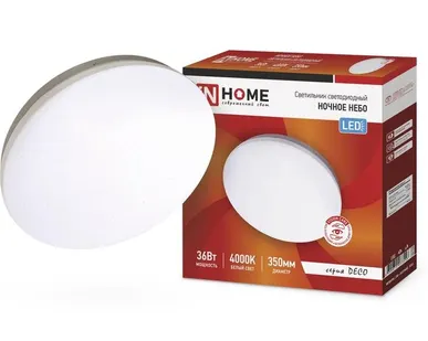 фото Светильник светодиодный DECO 36Вт 230В 4000К 2340лм 350х55мм НОЧНОЕ НЕБО IN HOME 4690612033556