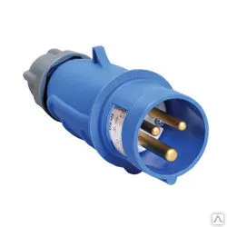 Фото №0 Вилка силовая 1-ф., 16А, 220В, IP44 (3-п) MAGNUM PSN01-016-3 ИЭК