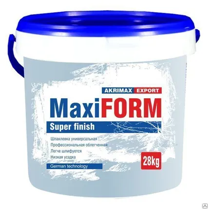 Фото №0 Шпатлевка многофункциональная акриловая MaxiFORM, 28 кг