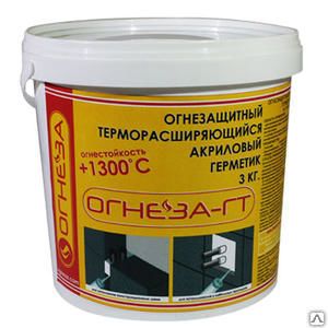 фото Огнезащитный терморасширяющийся герметик "ОГНЕЗА-ГТ" 3кг.