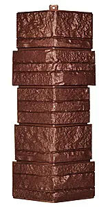 фото Угол фасадной панели «T-Siding», альпийская скала, жженый