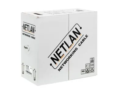 фото Кабель NETLAN U/UTP 4 пары, Кат.5e (Класс D), 100МГц, одножильный, BC (чист
