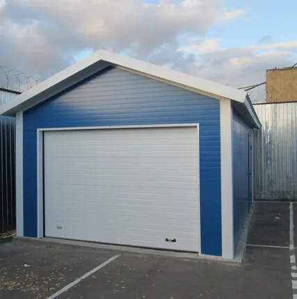 Фото №1 Гараж из сэндвич панелей